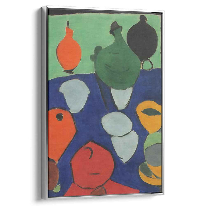 Vibrant Abstract Vessels: Colorful Fauvist Canvas Art Print