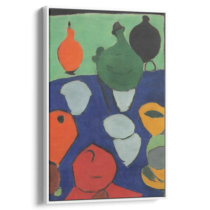 Vibrant Abstract Vessels: Colorful Fauvist Canvas Art Print