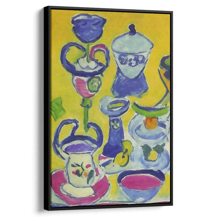 Luminous Vessels: Joyful Fauvist-Inspired Abstract Canvas Art