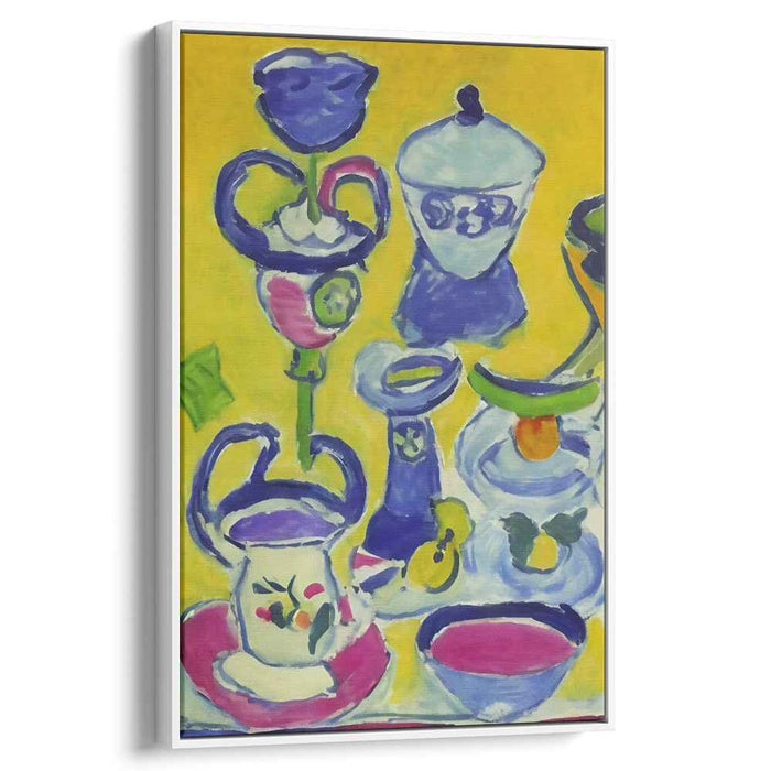 Luminous Vessels: Joyful Fauvist-Inspired Abstract Canvas Art