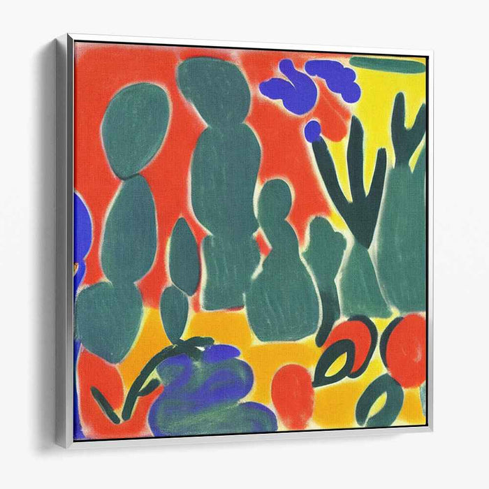 Electric Symphony of Colors: Vibrant Abstract Expressionist Canvas Art