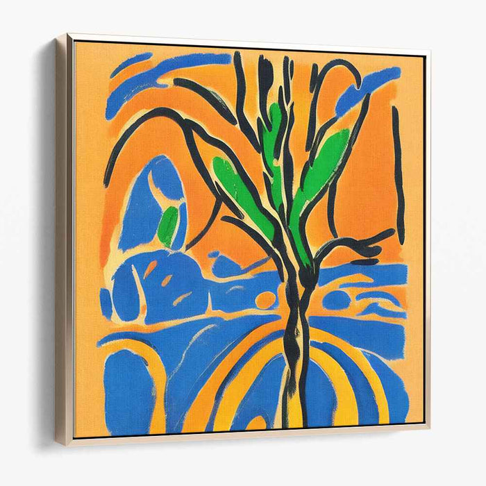 Reverie of Branches: Abstract Expressionist Tree Canvas Art Print