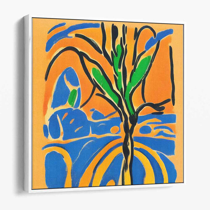 Reverie of Branches: Abstract Expressionist Tree Canvas Art Print