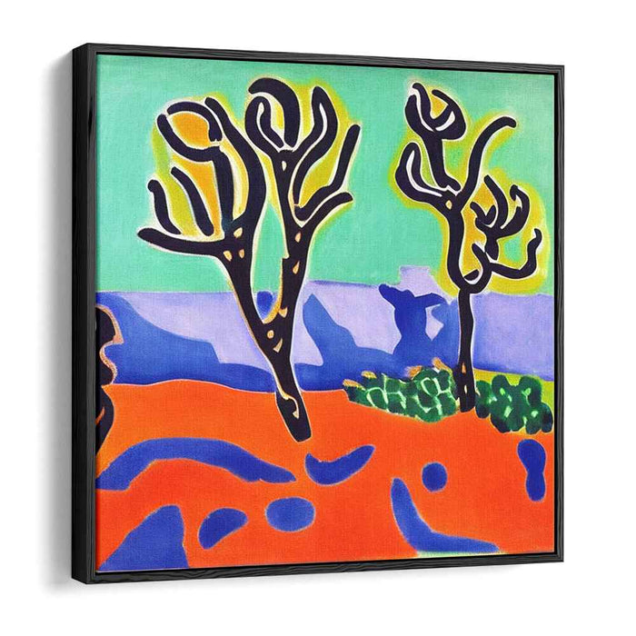 Surreal Desert Dream: Fauvist Landscape Canvas Art Print