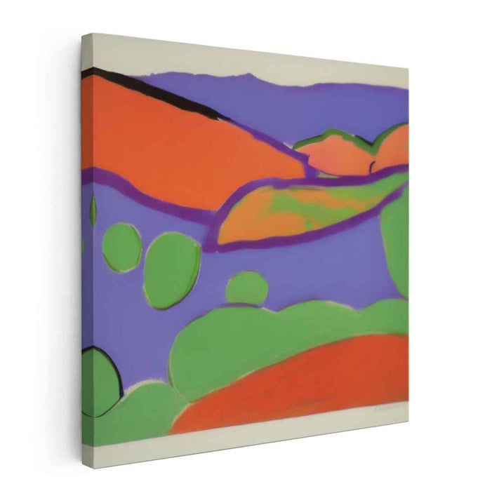 Limitless Vistas: Abstract Landscape Canvas Art Print