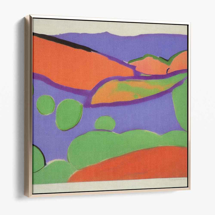 Limitless Vistas: Abstract Landscape Canvas Art Print