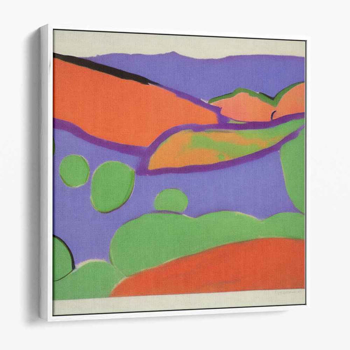 Limitless Vistas: Abstract Landscape Canvas Art Print