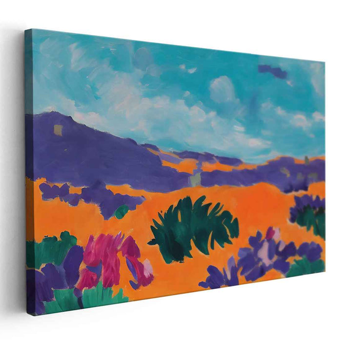 Wild Pallette Escape: Fauvist Landscape Canvas Art Print