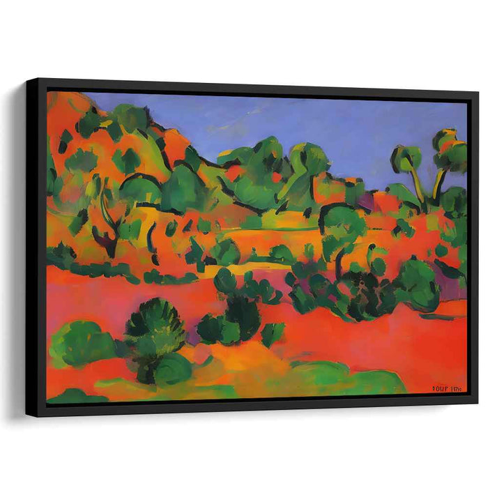 Radiant Hues: Fauvist Landscape Canvas Art