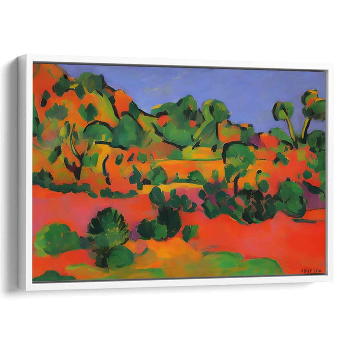 Radiant Hues: Fauvist Landscape Canvas Art