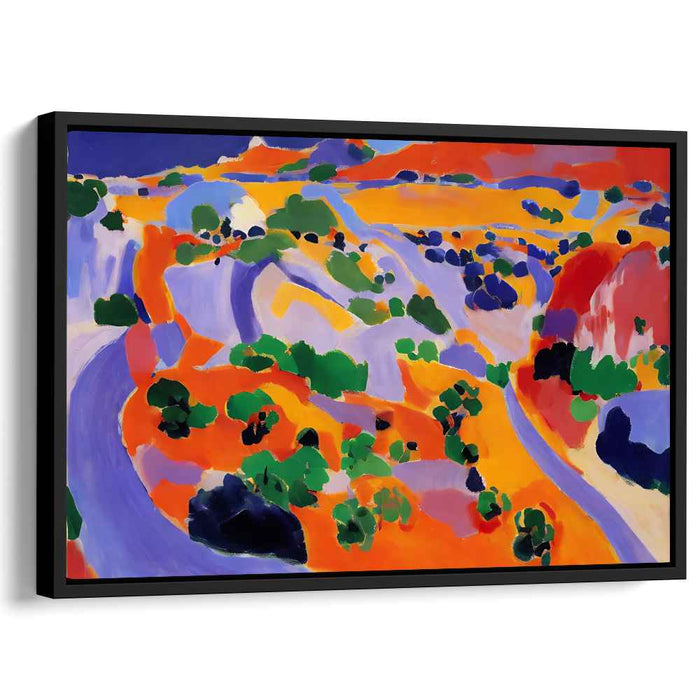 Nature's Secret Path: Fauvist Landscape Canvas Art Print