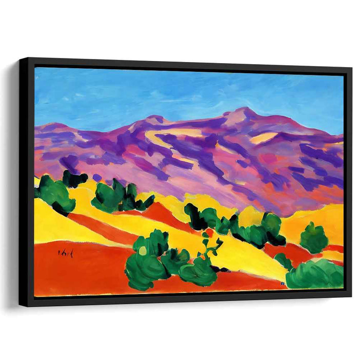 Ethereal Bliss Meadows: Vivid Landscape Canvas Art