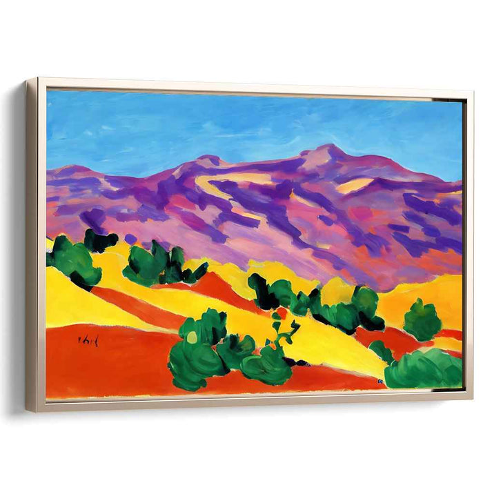 Ethereal Bliss Meadows: Vivid Landscape Canvas Art