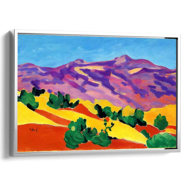 Ethereal Bliss Meadows: Vivid Landscape Canvas Art