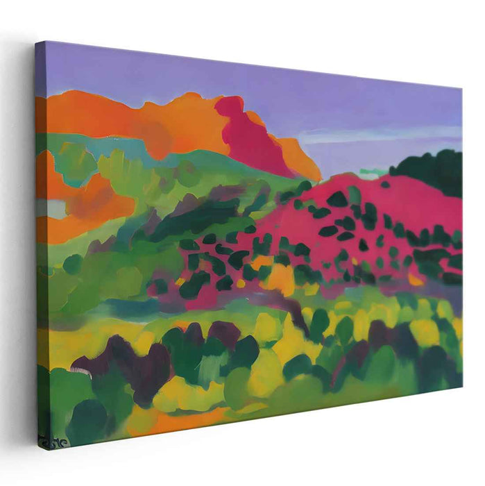Contours Beyond Reality: Abstract Landscape Canvas Art