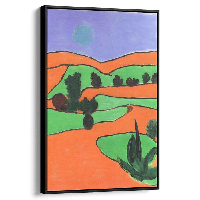 Vibrant Desert Dreamscape: Contemporary Landscape Canvas Art Print