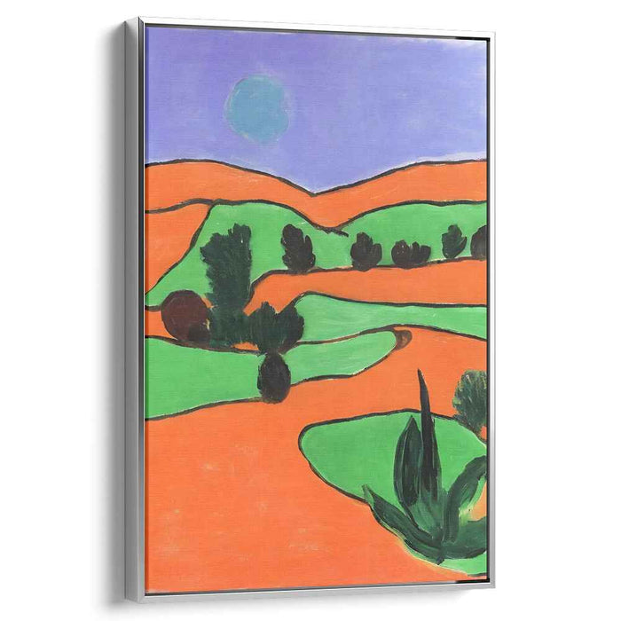 Vibrant Desert Dreamscape: Contemporary Landscape Canvas Art Print