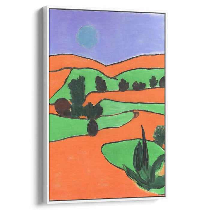 Vibrant Desert Dreamscape: Contemporary Landscape Canvas Art Print