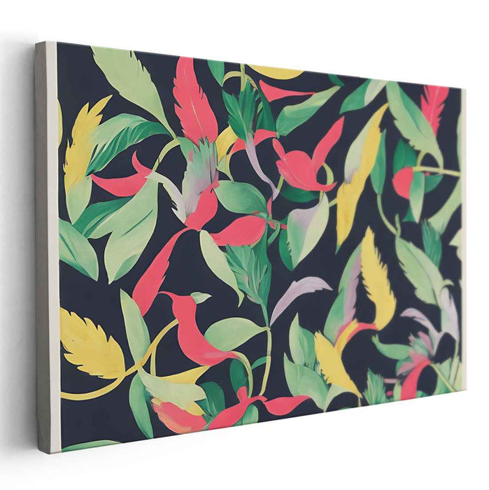 Urban Petal Abstract: Modern Floral Canvas Art Print