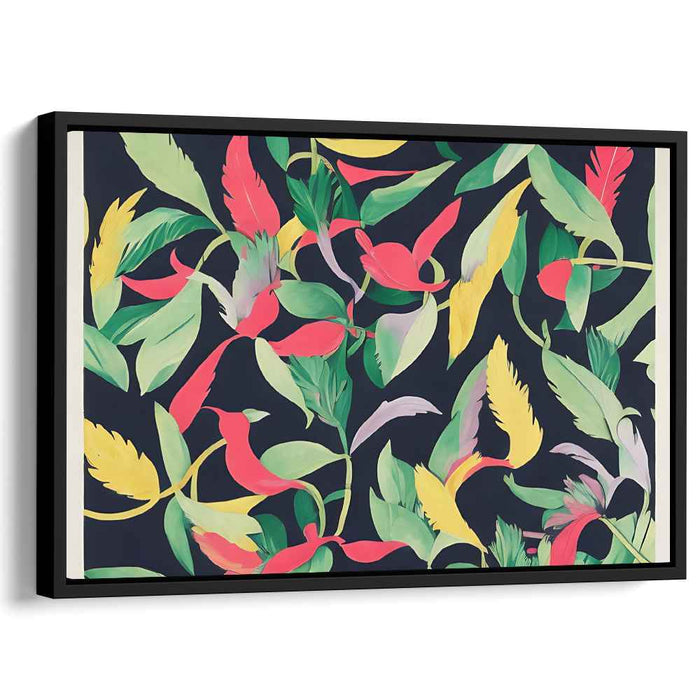 Urban Petal Abstract: Modern Floral Canvas Art Print