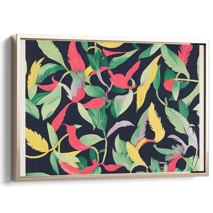 Urban Petal Abstract: Modern Floral Canvas Art Print