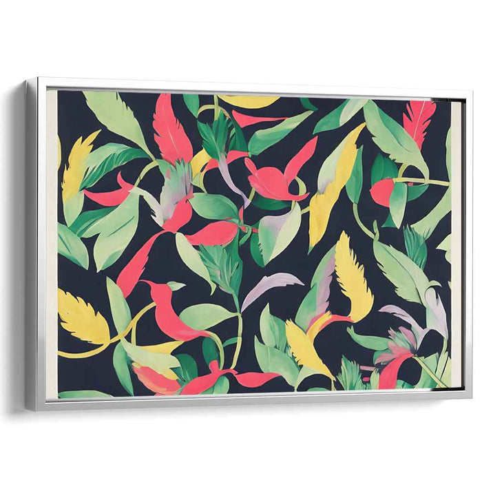 Urban Petal Abstract: Modern Floral Canvas Art Print