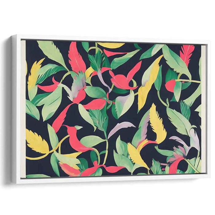 Urban Petal Abstract: Modern Floral Canvas Art Print
