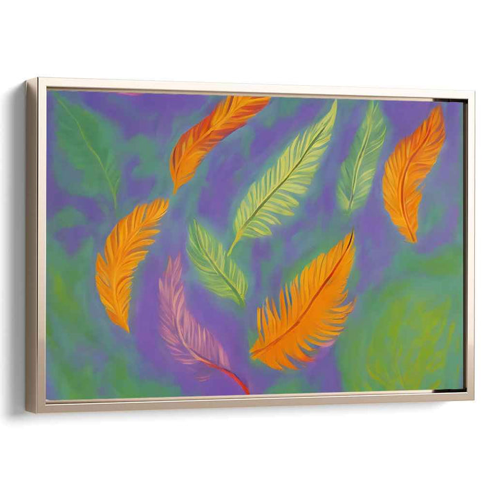 Whispering Leaves: Vivid Dance of Nature on Canvas Art Print