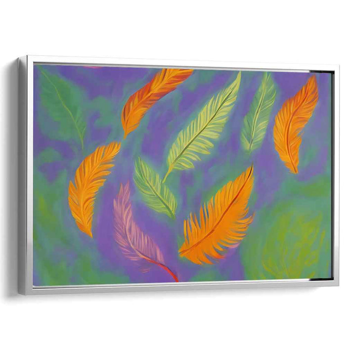 Whispering Leaves: Vivid Dance of Nature on Canvas Art Print