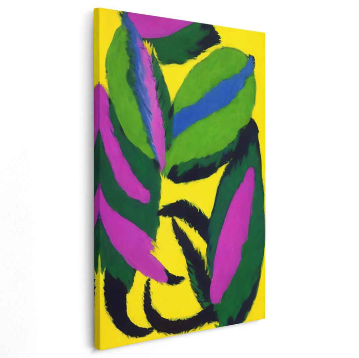 Chromatic Canopy Creation: Vibrant Abstract Foliage Art