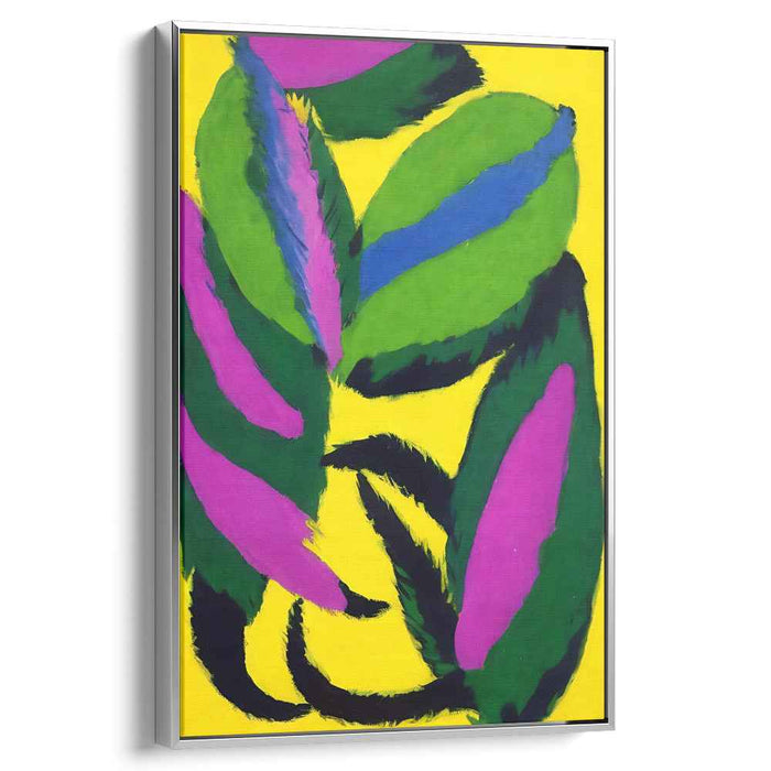 Chromatic Canopy Creation: Vibrant Abstract Foliage Art