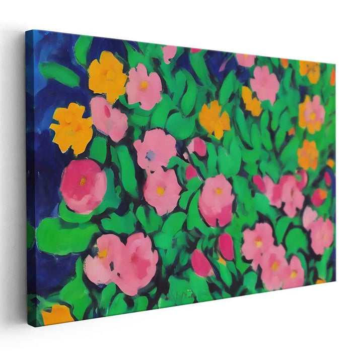 Harmony in Bloom: Lush Garden Canvas Art