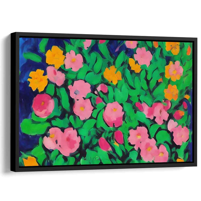 Harmony in Bloom: Lush Garden Canvas Art