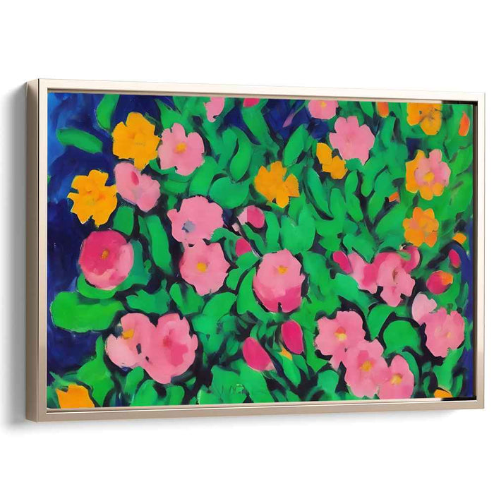 Harmony in Bloom: Lush Garden Canvas Art