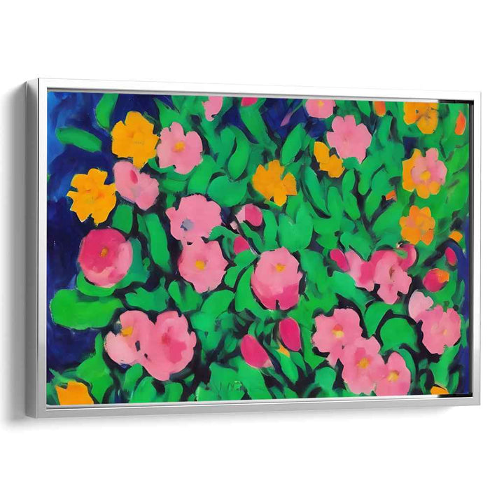 Harmony in Bloom: Lush Garden Canvas Art