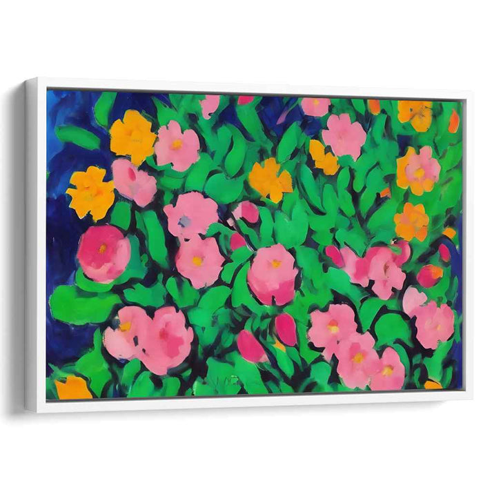 Harmony in Bloom: Lush Garden Canvas Art