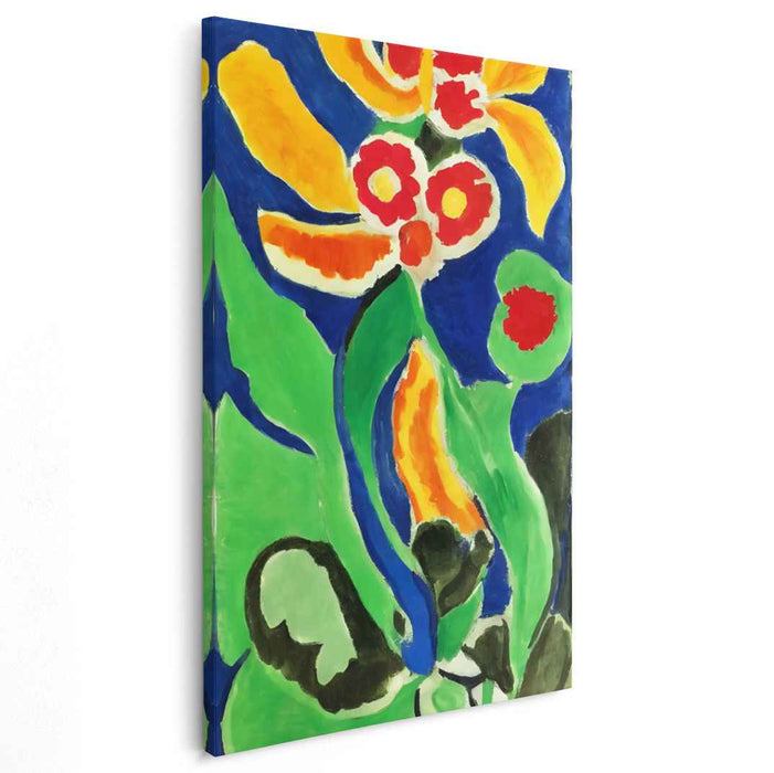 Colorful Dreams in Motion: Vivid Expressionist Canvas Art Print