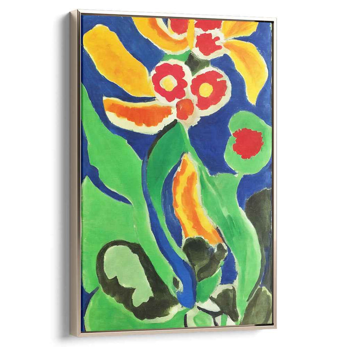 Colorful Dreams in Motion: Vivid Expressionist Canvas Art Print