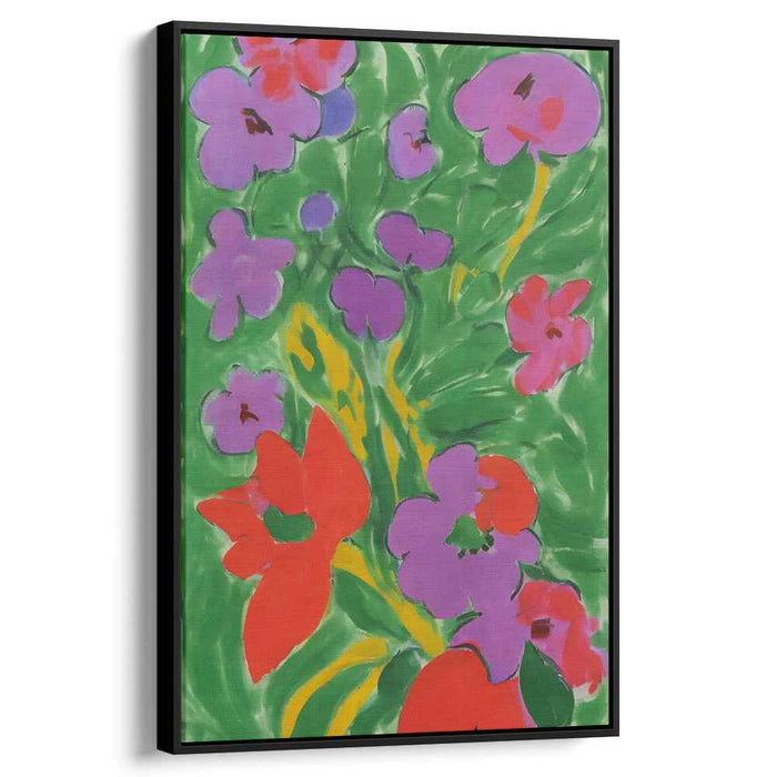 Blossom Whispers In Eden: Lush Garden in Bloom Canvas Art