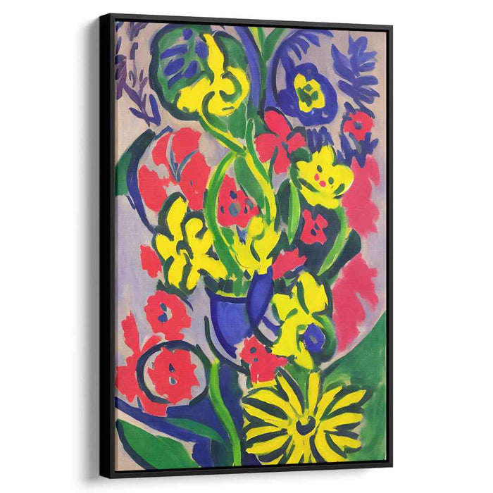 Floral Fauvism: Fauvist Floral Explosion Canvas Art Print