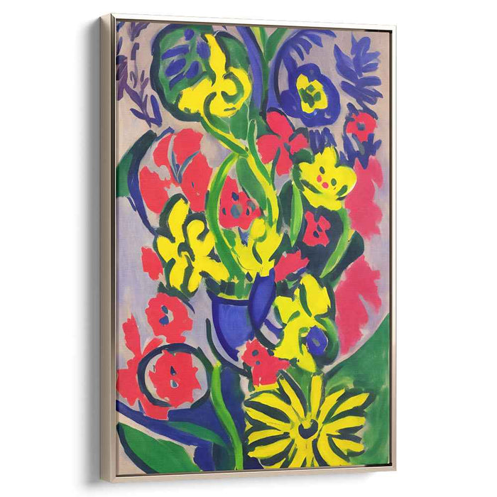 Floral Fauvism: Fauvist Floral Explosion Canvas Art Print