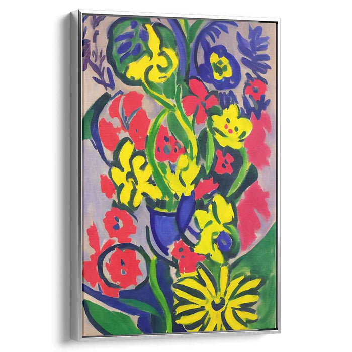 Floral Fauvism: Fauvist Floral Explosion Canvas Art Print