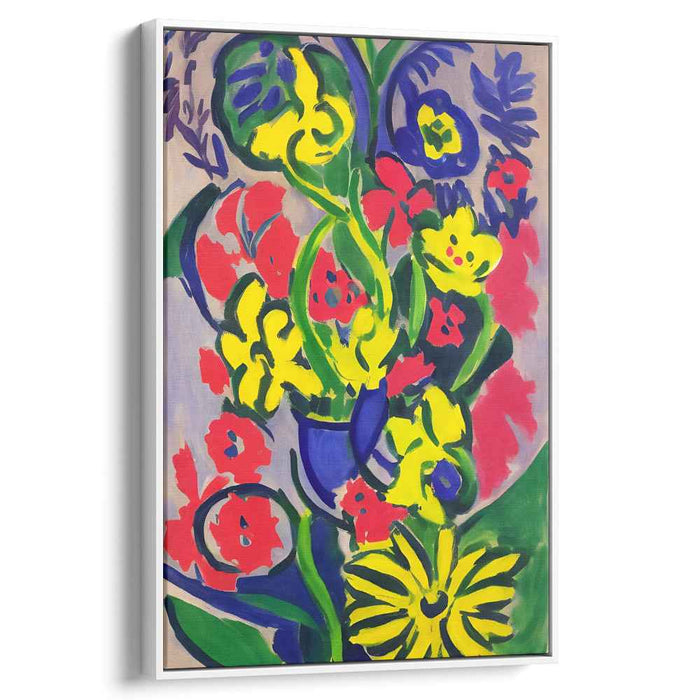 Floral Fauvism: Fauvist Floral Explosion Canvas Art Print