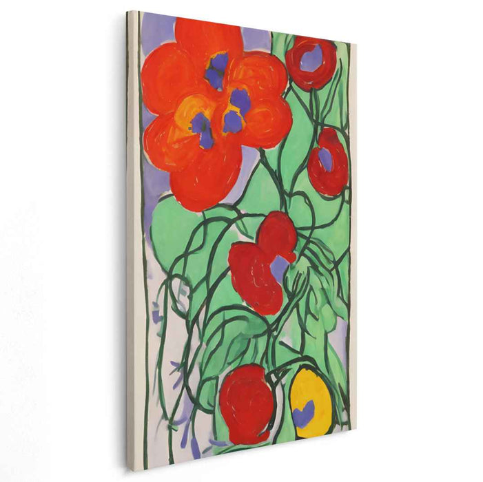Petals of Emotion: Expressionist-Inspired Floral Canvas Art