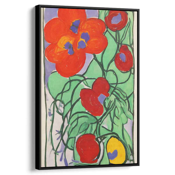 Petals of Emotion: Expressionist-Inspired Floral Canvas Art