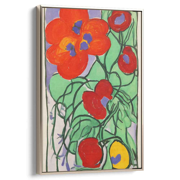 Petals of Emotion: Expressionist-Inspired Floral Canvas Art