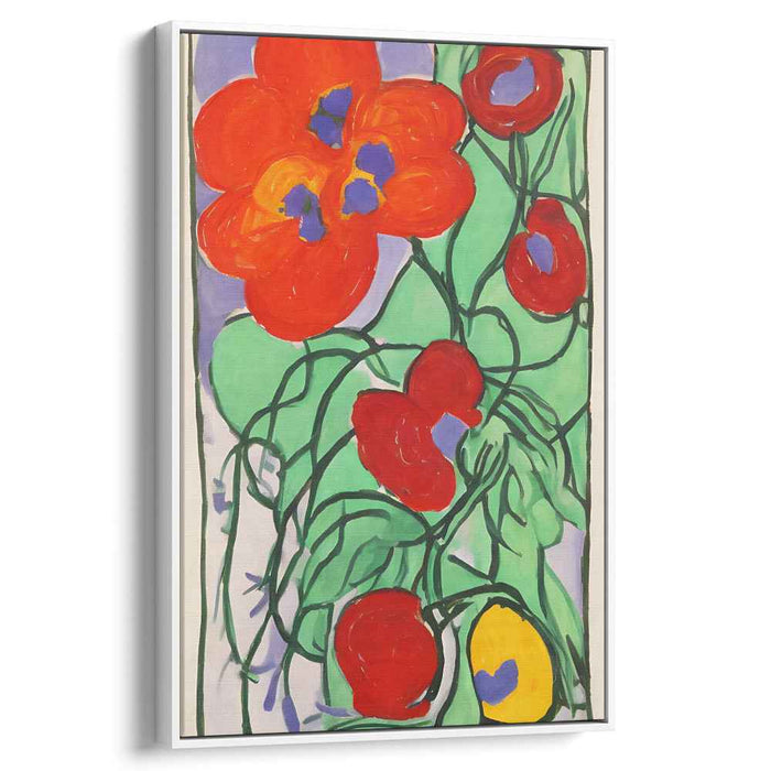 Petals of Emotion: Expressionist-Inspired Floral Canvas Art