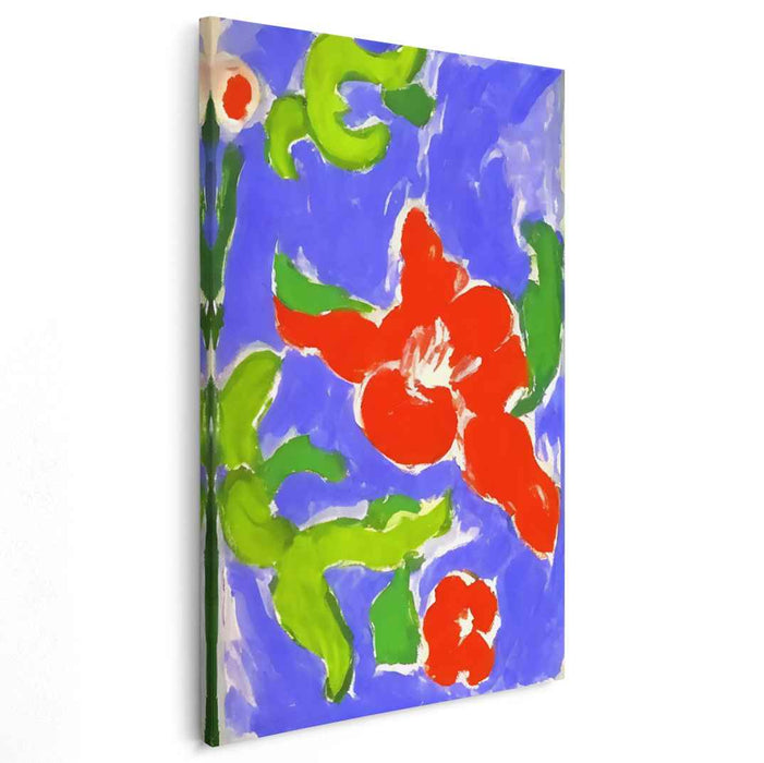 Floral Fusion Euphoria: Bold Abstract Floral Canvas Art Print