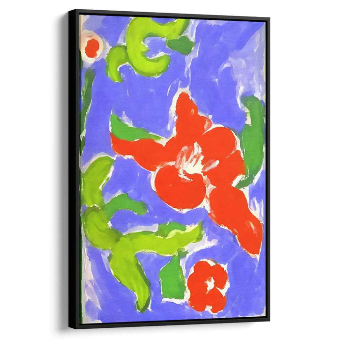 Floral Fusion Euphoria: Bold Abstract Floral Canvas Art Print