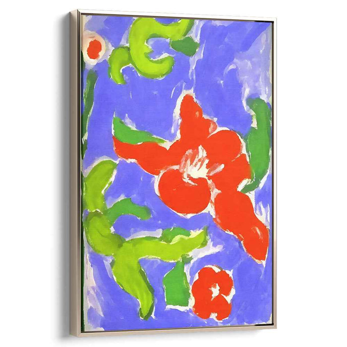 Floral Fusion Euphoria: Bold Abstract Floral Canvas Art Print
